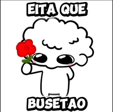 Prévia de figurinha de flerte